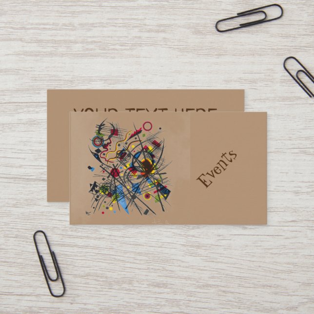 Abstract colourful musical business card (Front/Back In Situ)