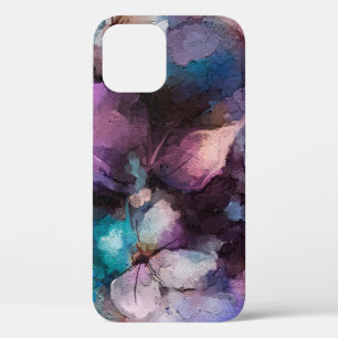 Abstract colourful oil, acrylic painting of spring iPhone 12 case