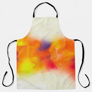 Abstract colourful oil painting on canvas texture. apron
