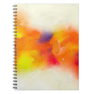 Abstract colourful oil painting on canvas texture. notebook