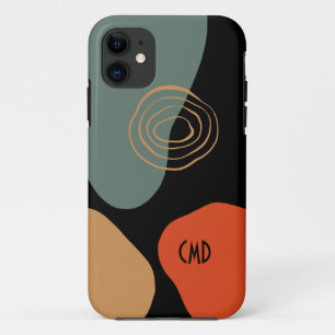 Abstract colourful organic shapes composition 2 iPhone 11 case