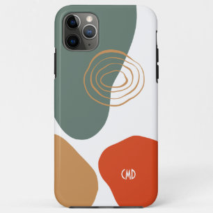 Abstract colourful organic shapes composition iPhone 11 pro max case