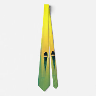 Abstract colourful paint throw pillow tie