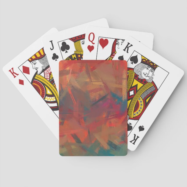 Abstract Colourful Painting #2 Playing Cards (Back)
