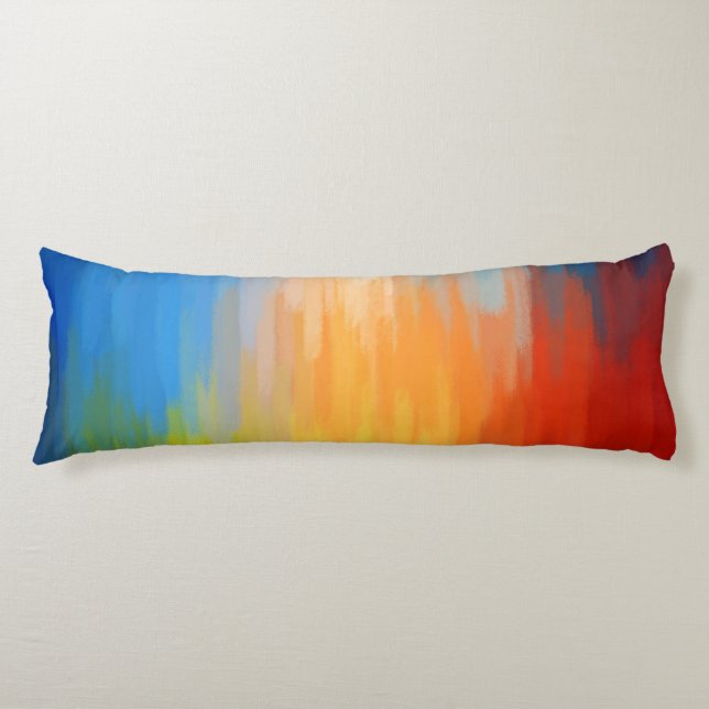 Abstract Colourful Painting Body Cushion (Front)