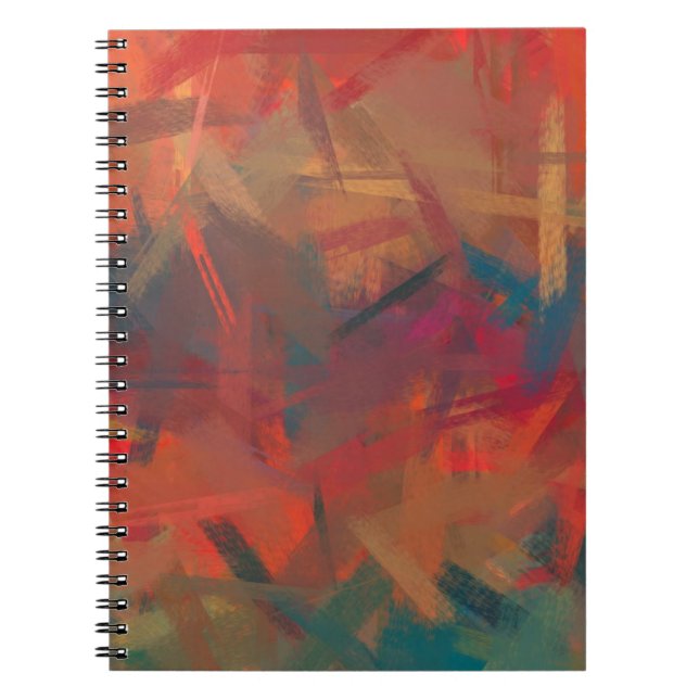 Abstract Colourful Painting Notebook (Front)