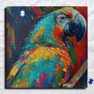 Abstract Colourful Parrot  Jigsaw Puzzle