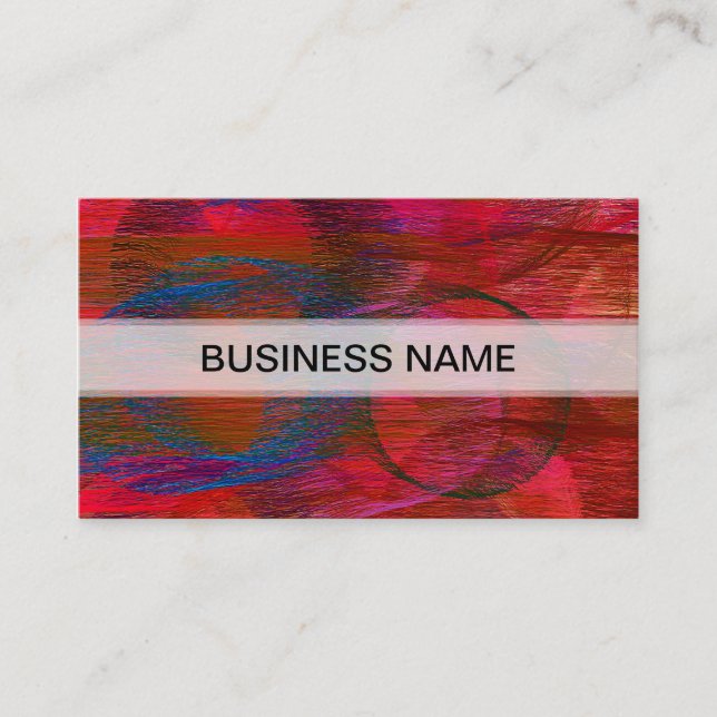 Abstract Colourful Pastel Pattern #2 Business Card (Front)