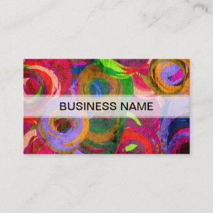 Abstract Colourful Pastel Pattern Business Card