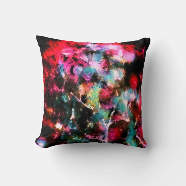 Abstract, colourful pattern, bright, elegant  cushion (Front)