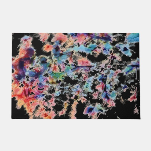 Abstract, colourful pattern, bright, elegant doormat (Front)