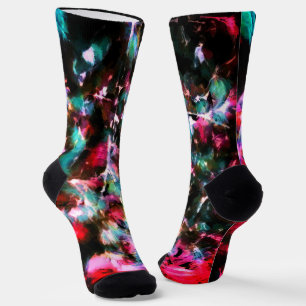 Abstract, colourful pattern, bright, elegant socks