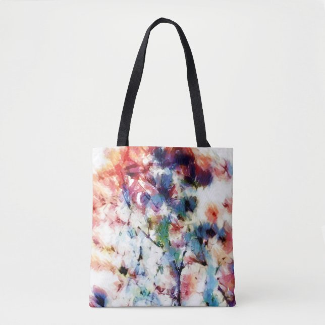 Abstract, colourful pattern, bright, elegant tote bag (Front)