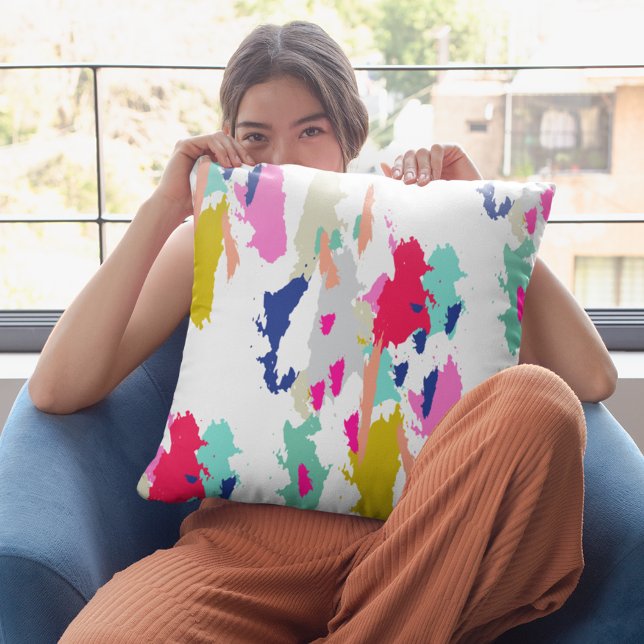 Abstract Colourful Pattern Decorative Throw Pillow (Abstract Colorful Pattern Decorative Throw Pillow)