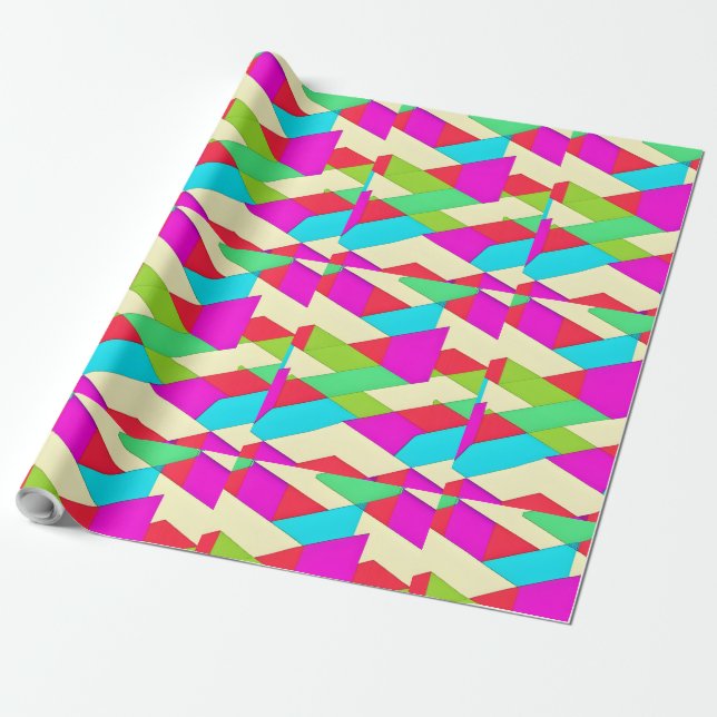 Abstract Colourful Pattern  Wrapping Paper (Unrolled)