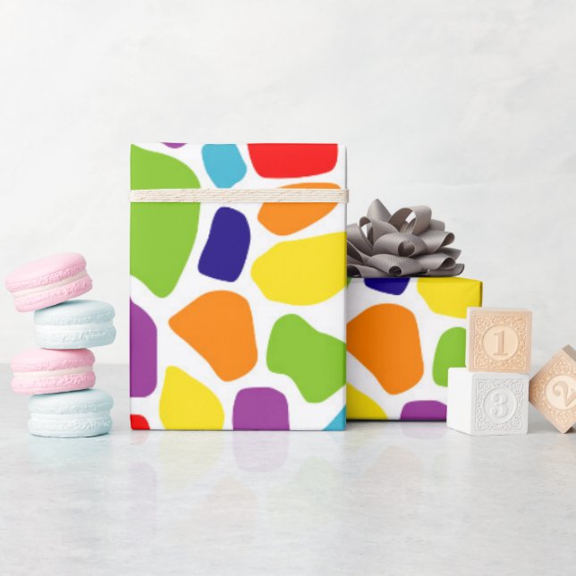 Abstract Colourful Pattern Wrapping Paper (Baby Shower)