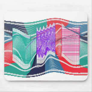 Abstract Colourful Quantum Angular Momentum Field Mouse Pad