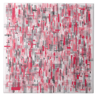 Abstract Colourful Quantum Chaos Pattern Ceramic Tile