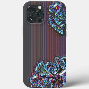 Abstract colourful retro flower iPhone case