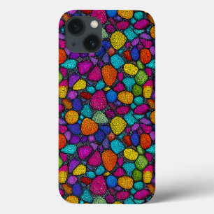 Abstract colourful rocks iPhone 13 case