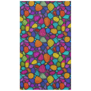 Abstract colourful rocks tablecloth