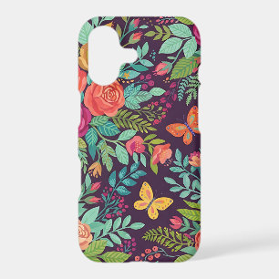 Abstract Colourful Roses Butterflies iPhone Cases