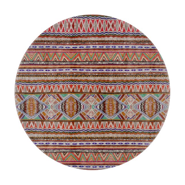 Abstract Colourful: Seamless Pattern Background. Cutting Board (Front)