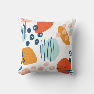Abstract Colourful Shapes Cushion