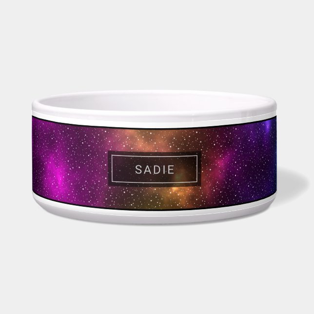 Abstract Colourful Space Cosmos With Custom Name (Front)