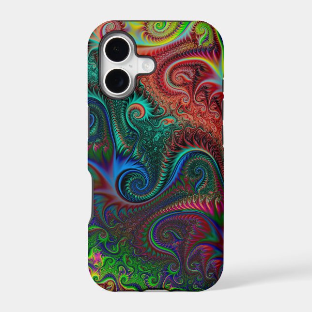 Abstract Colourful Spiral Pattern (Back)