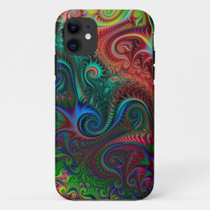 Abstract Colourful Spiral Pattern iPhone 11 Case