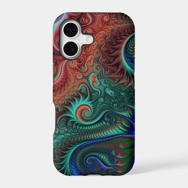 Abstract Colourful Spirals Pattern  (Back)