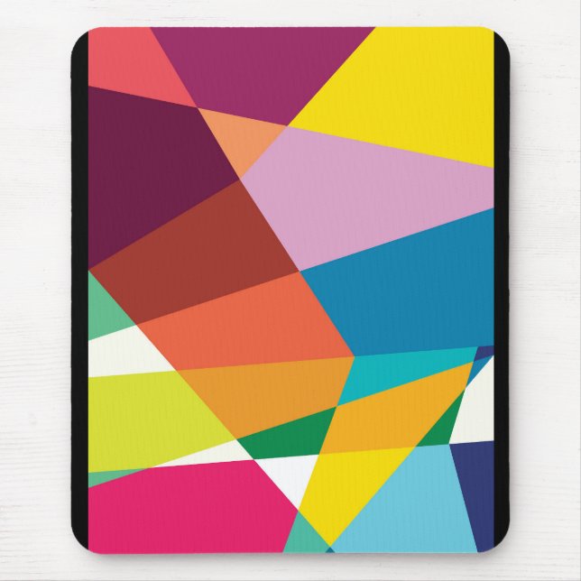 Abstract Colourful summer Mouse Pad (Front)