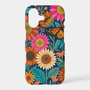 Abstract Colourful Sunflowers Monarch iPhone Cases