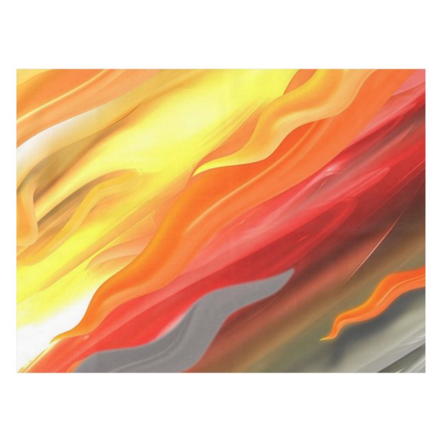 Abstract Colourful Tablecloth (Front (Horizontal))