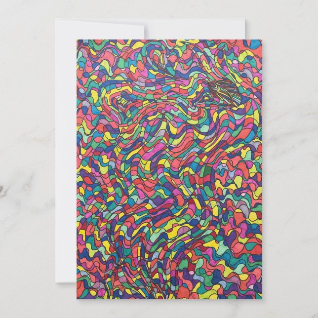 Abstract Colourful Thank You Card (Front)