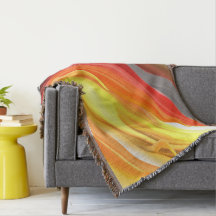 Abstract Colourful Throw Blanket