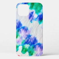 Abstract colourful tie dye pattern on a crumpled w