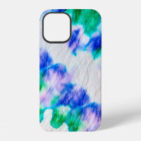 Abstract colourful tie dye pattern on a crumpled w
