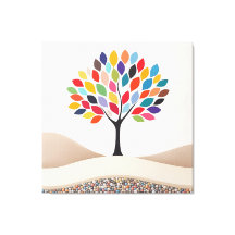 Abstract Colourful Tree Design