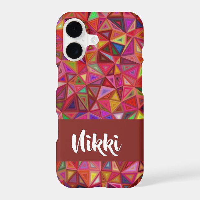Abstract colourful triangles on (Back)