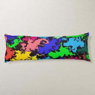 Abstract Colourful Twirl / Body Cushion