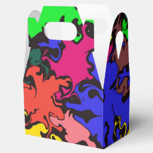 Abstract Colourful Twirl / Favour Box