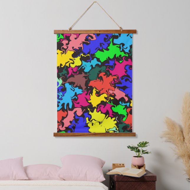 Abstract Colourful Twirl /  Hanging Tapestry (Bedroom)