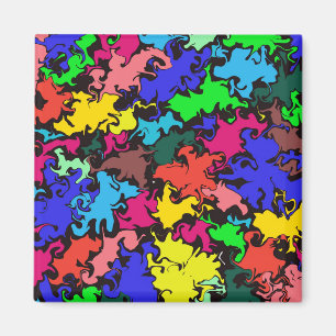 Abstract Colourful Twirl / Magnet