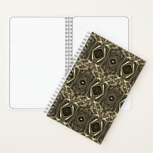 Abstract Colourful Twirl Pinched Half Brick / Sepi Notebook