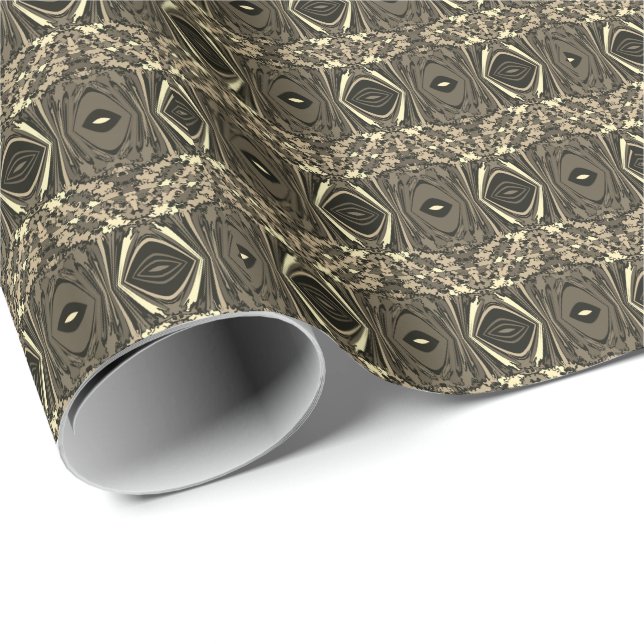 Abstract Colourful Twirl Pinched Half Brick / Sepi Wrapping Paper (Roll Corner)