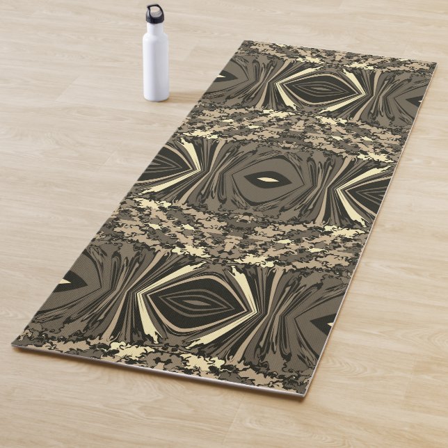 Abstract Colourful Twirl Pinched Half Brick / Sepi Yoga Mat (In Situ)