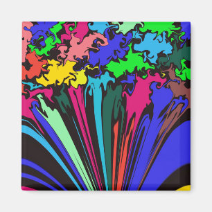 Abstract Colourful Twirl / Pinched / Magnet