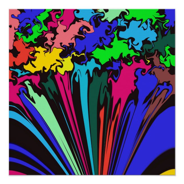 Abstract Colourful Twirl / Pinched / Poster (Front)